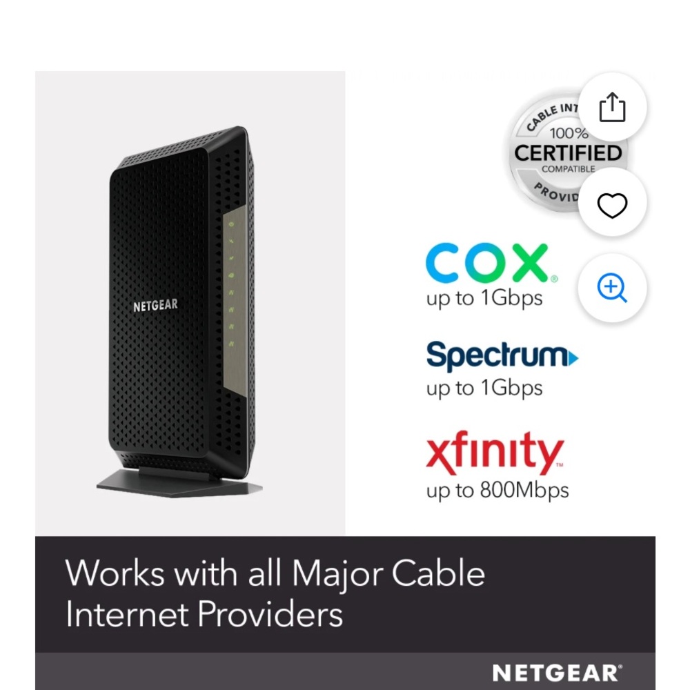 Netgear Nighthawk Cable Modem NWT - Picture 2 of 4